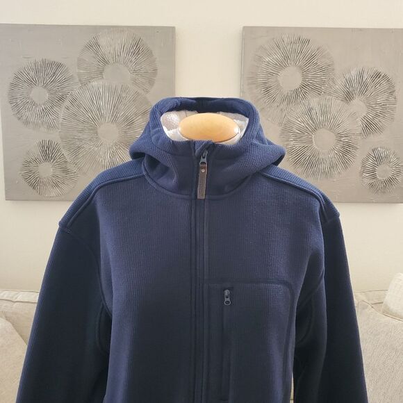 Smith's Workwear Sherpa-Lined Hooded Thermal Shirt Jacket Sz L - Picture 5 of 13
